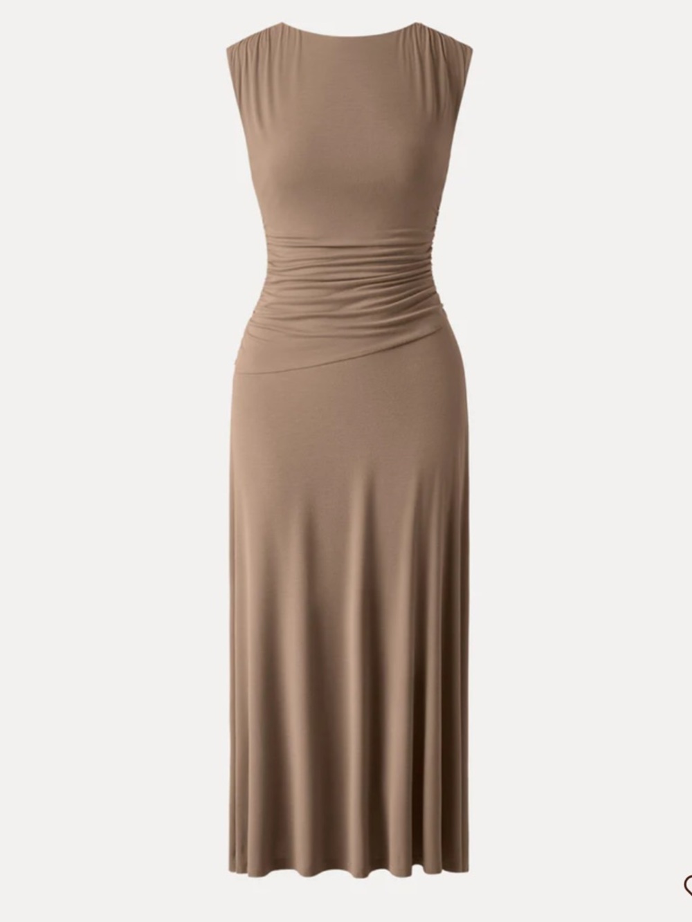OGL Breezy Cooling Side-Ruched Sleeveless Maxi Dress